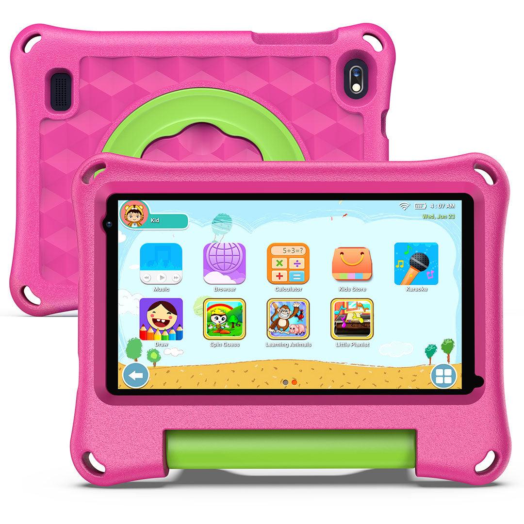 VASOUN Kids Tablet, 7 inch IPS Screen, Android 11, Parental Control, Kids app, Quad Core Processor, 2GB RAM, 32GB ROM,  2MP Front + 2MP Rear Camera, with Kids-Tablet Case - AngelEze