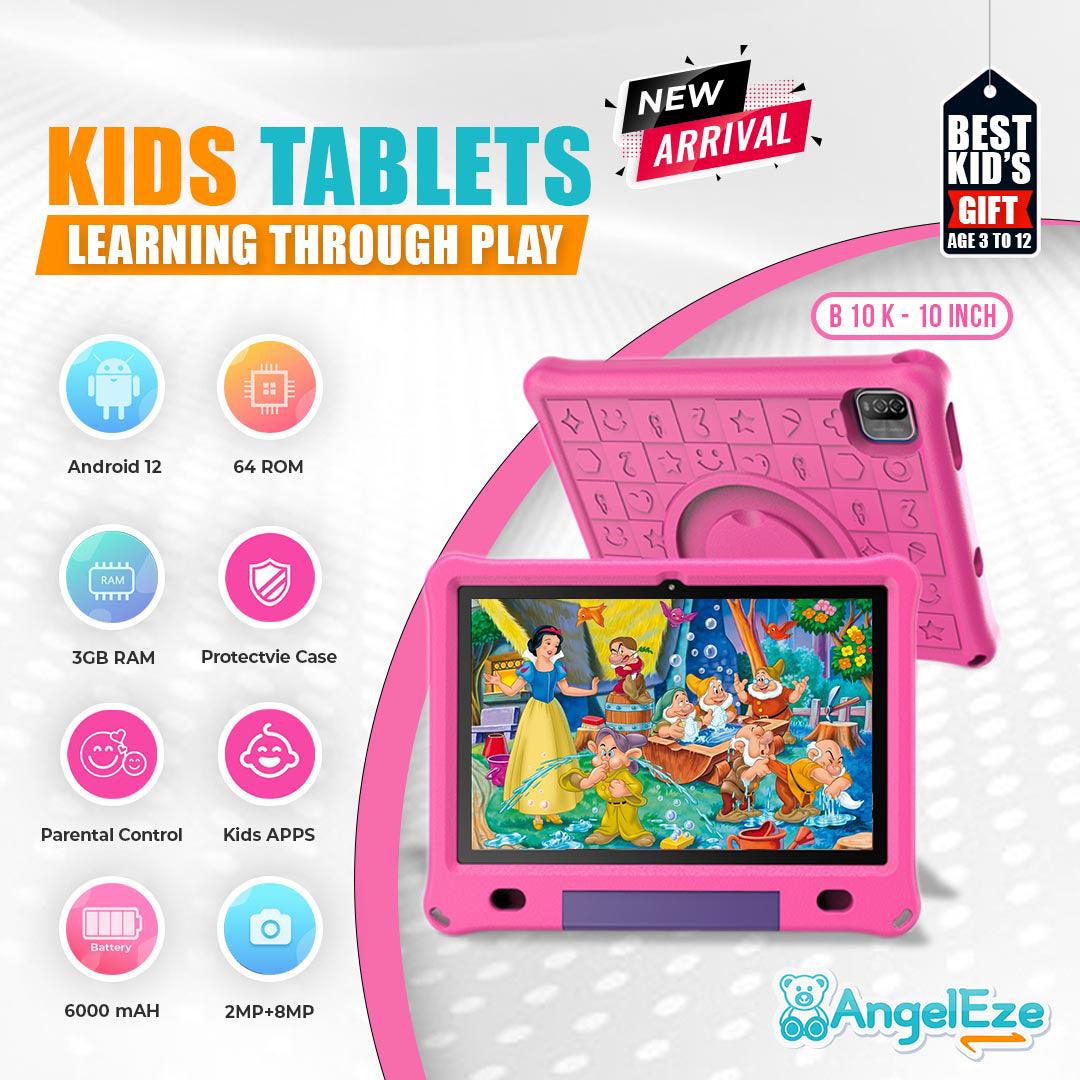 Kids Tablet Wifi Quad Core Processor, 3GB RAM, 64GB ROM