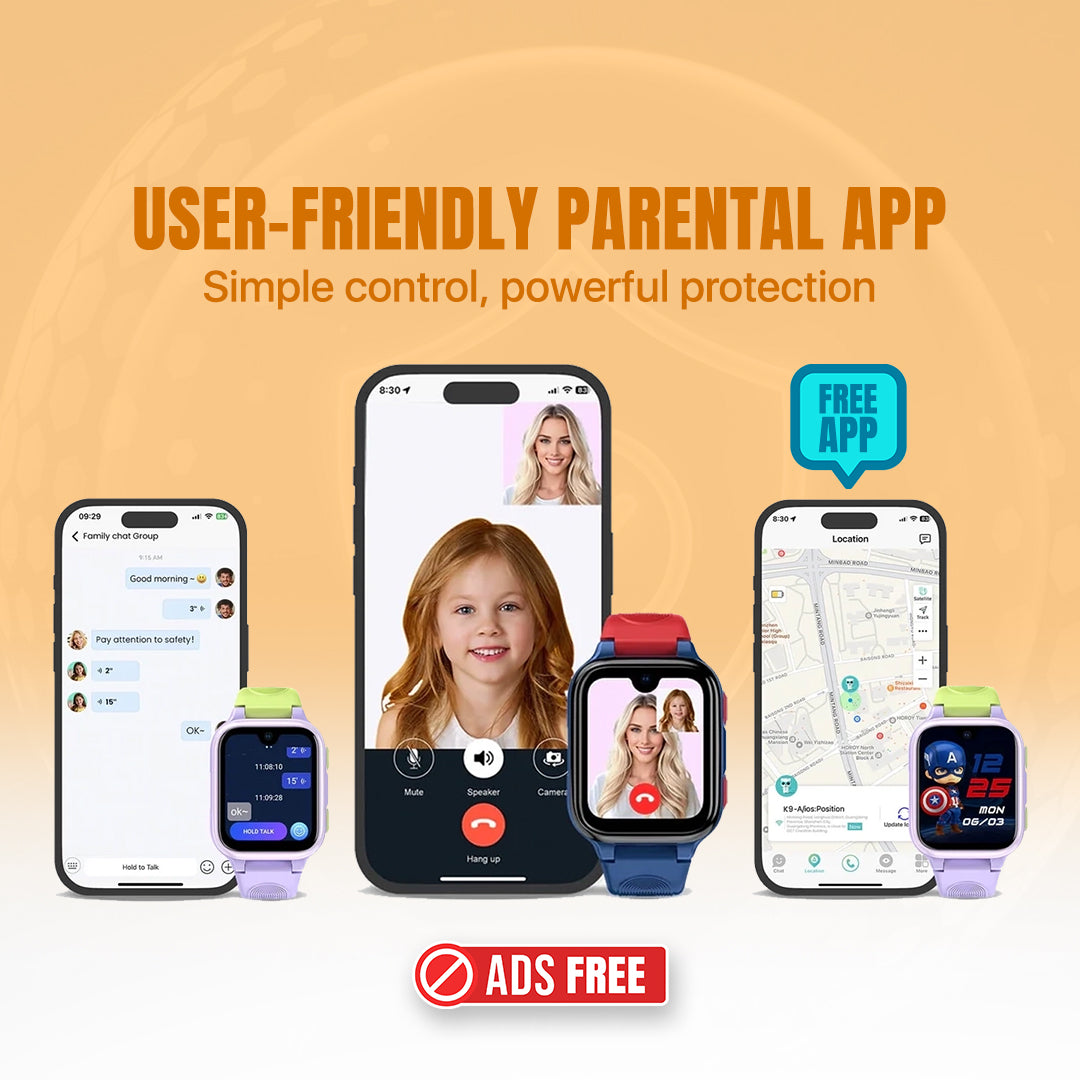 K9 AI Kids Watch - 4G LTE Android Smart Watch - 1GB RAM + 8GB ROM, SMS, Vibration, Wifi, Parental Control,  GPS Tracking and Video Calling