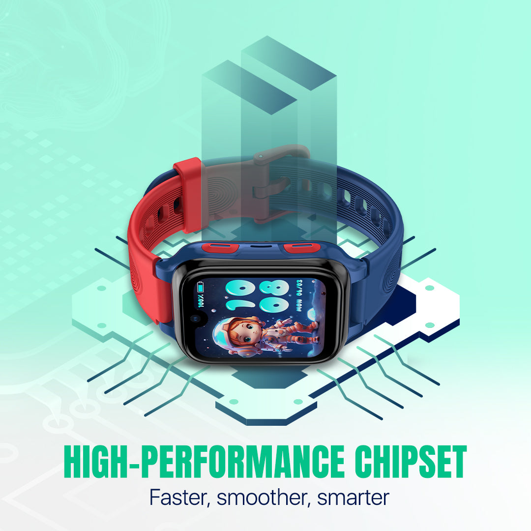 K9 AI Kids Watch - 4G LTE Android Smart Watch - 1GB RAM + 8GB ROM, SMS, Vibration, Wifi, Parental Control,  GPS Tracking and Video Calling