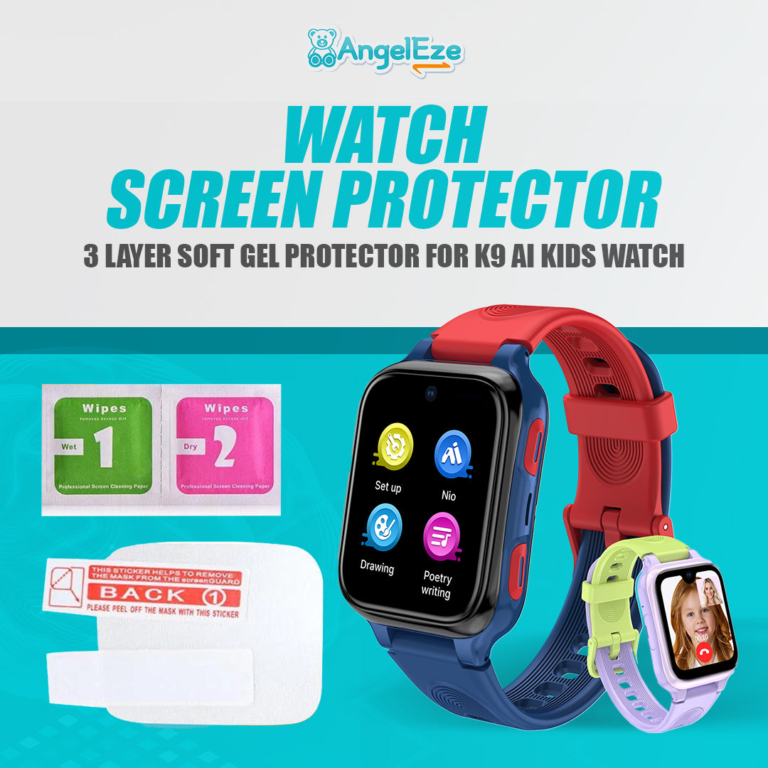Three Layer Soft Gel Screen Protector for K9 AI Watches: Ultimate Protection for Little Adventurers
