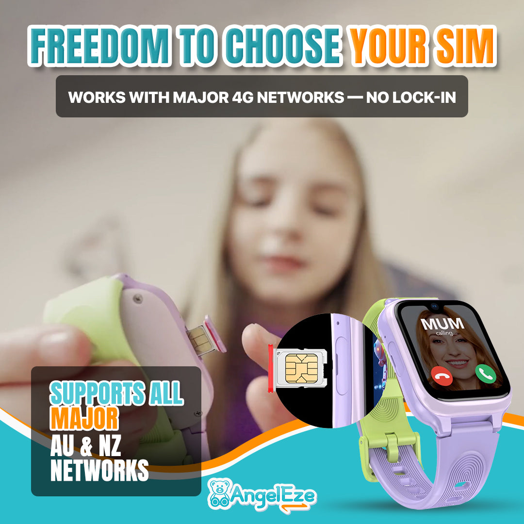 AI Learning 4G Kids Smart Watch - AMOLED Display, Parental Control, SOS, GPS Location and Video Calling (Model - K9)