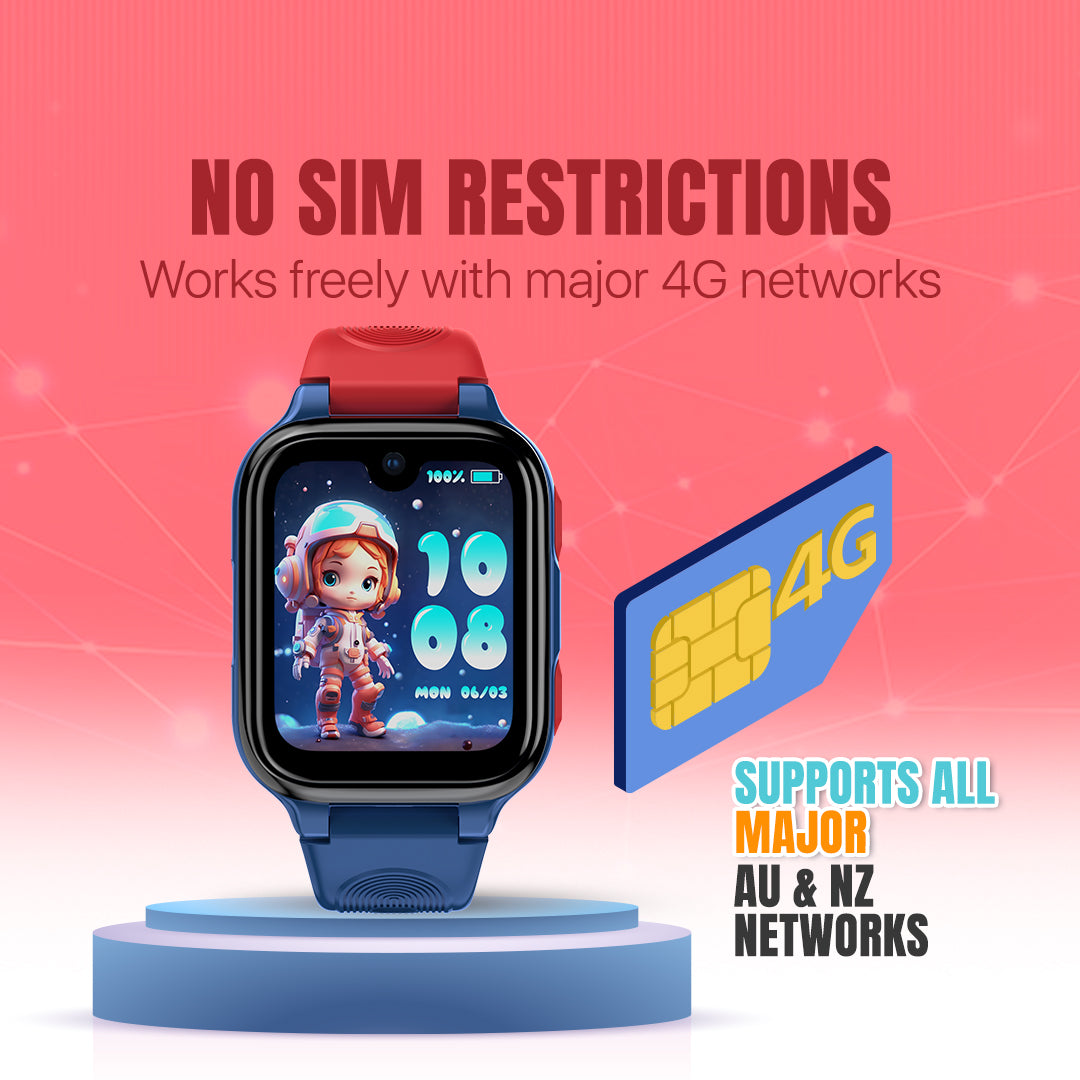 K9 AI Kids Watch - 4G LTE Android Smart Watch - 1GB RAM + 8GB ROM, SMS, Vibration, Wifi, Parental Control,  GPS Tracking and Video Calling
