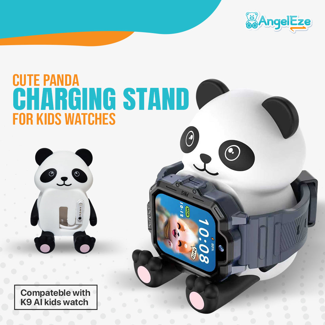 Cute Panda Charging Pad for Kids' Watches, Easy, Stable and Hassle-Free Charging (Compatible with K9AI Kids Watch)