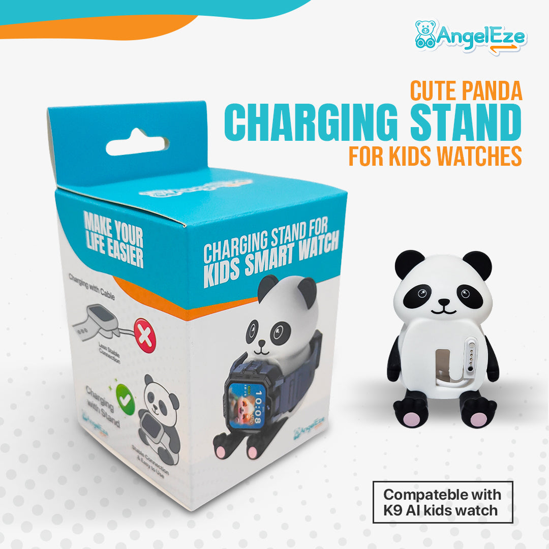 Cute Panda Charging Pad for Kids' Watches, Easy, Stable and Hassle-Free Charging (Compatible with K9AI Kids Watch)