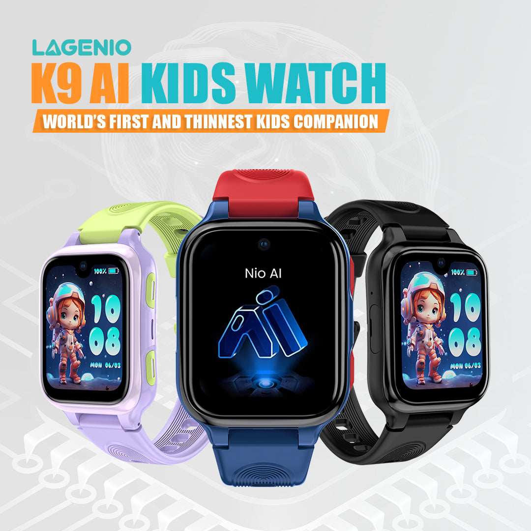 K9 AI Kids Watch - 4G LTE Android Smart Watch - 1GB RAM + 8GB ROM, SMS, Vibration, Wifi, Parental Control,  GPS Tracking and Video Calling