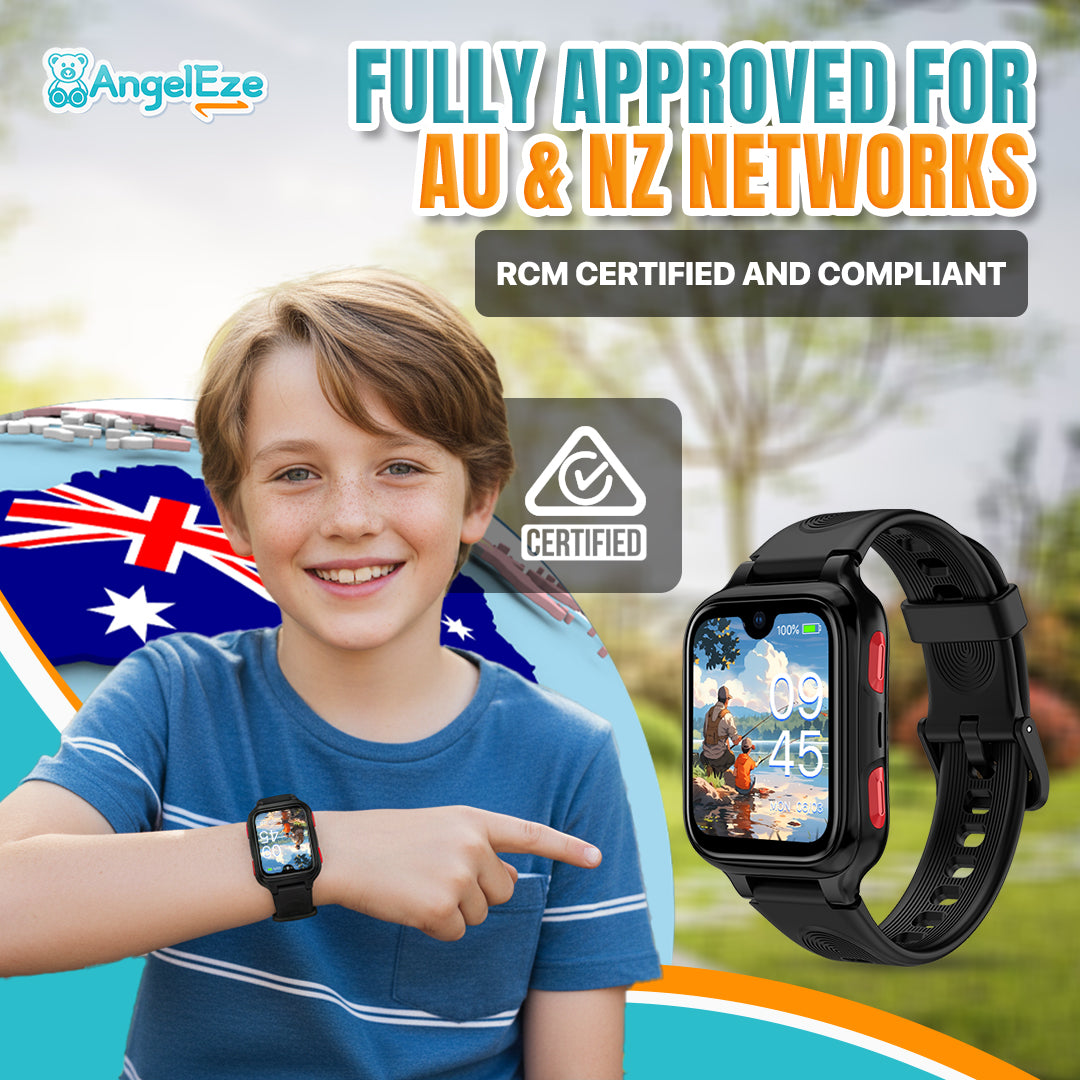 AI Learning 4G Kids Smart Watch - AMOLED Display, Parental Control, SOS, GPS Location and Video Calling (Model - K9)