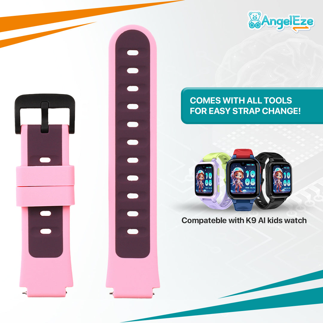 Premium Kids Friendly Silicon Straps for K9 AI Kids Watch