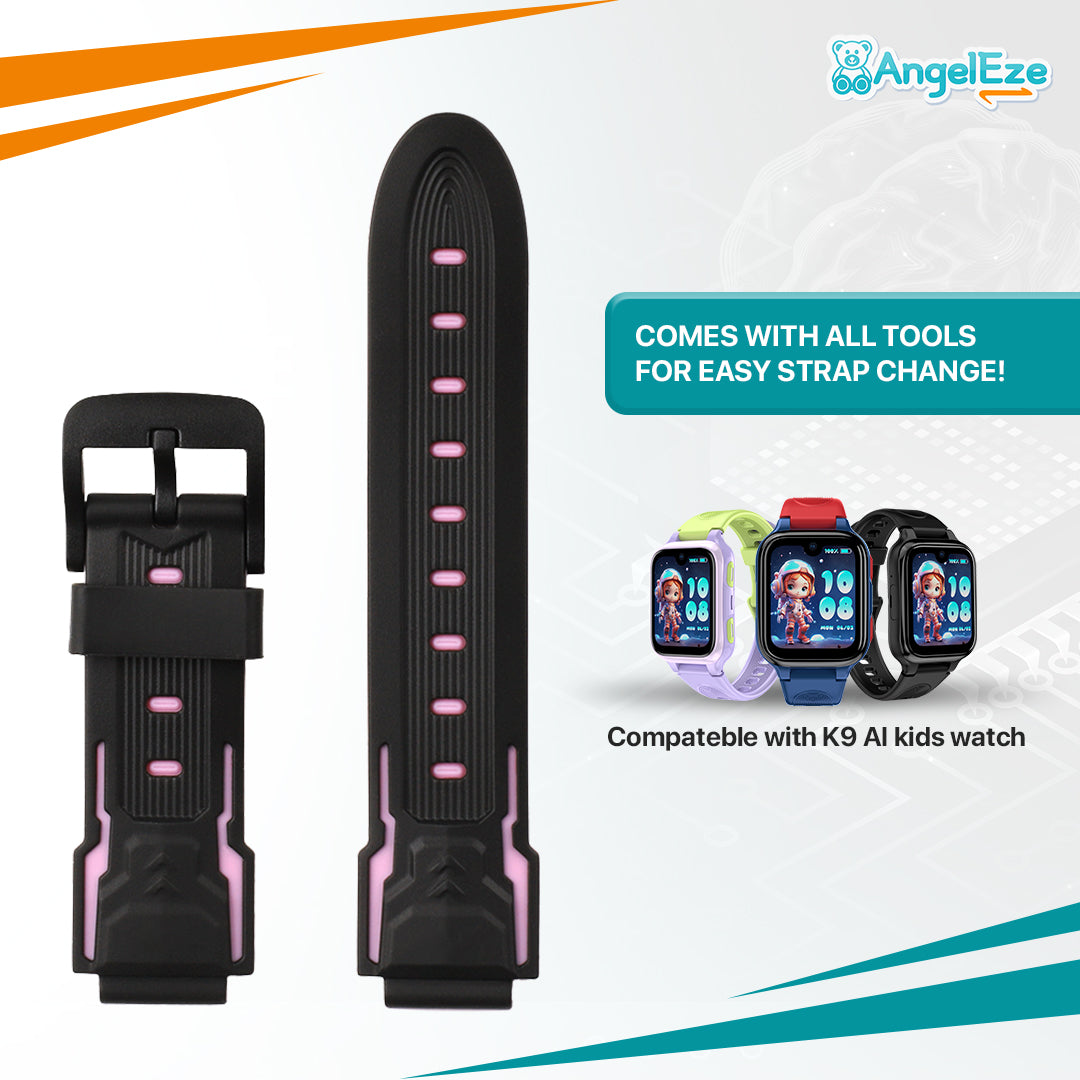 Premium Kids Friendly Silicon Straps for K9 AI Kids Watch