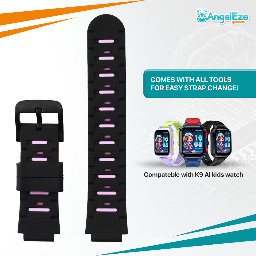 Premium Kids Friendly Silicon Straps for K9 AI Kids Watch