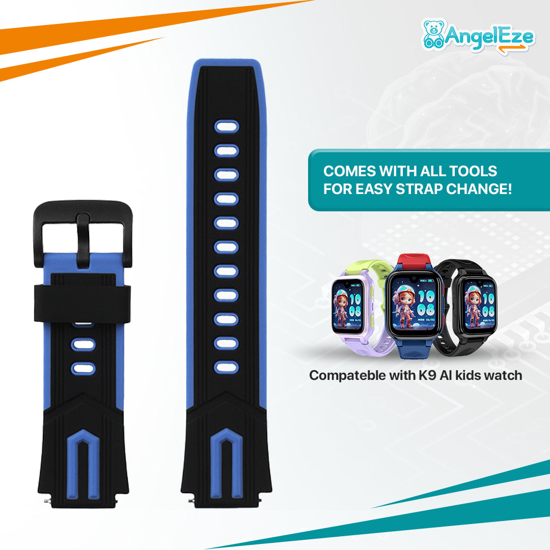 Premium Kids Friendly Silicon Straps for K9 AI Kids Watch