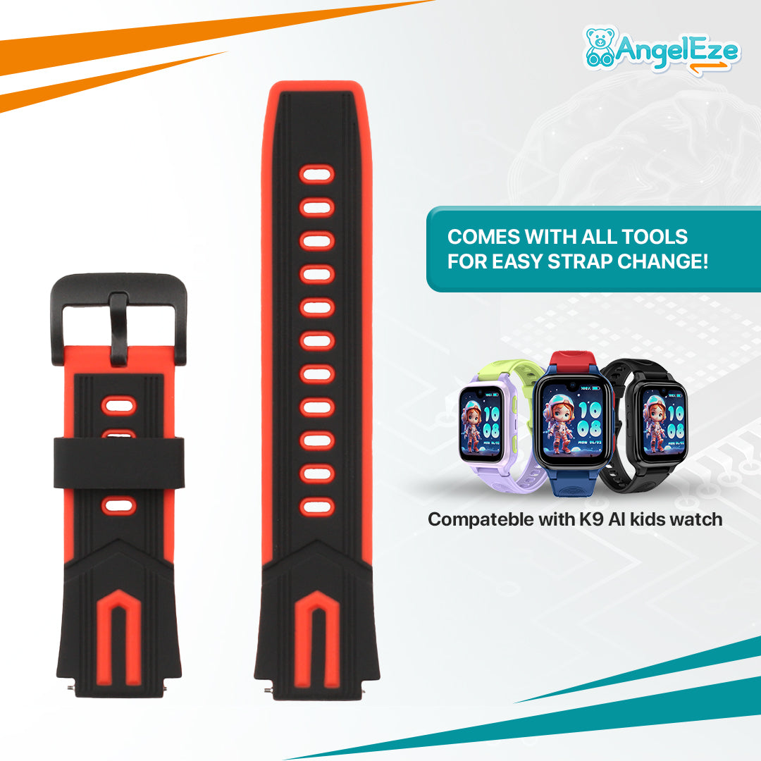 Premium Kids Friendly Silicon Straps for K9 AI Kids Watch