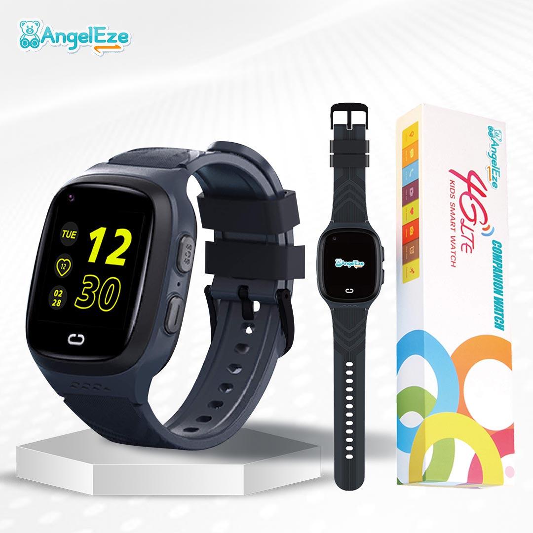 Kids 4G LTE Smart Companion Watch - GPS Location Tracking and Video Calling - IP67 Water Resistant Watch for Kids - AngelEze