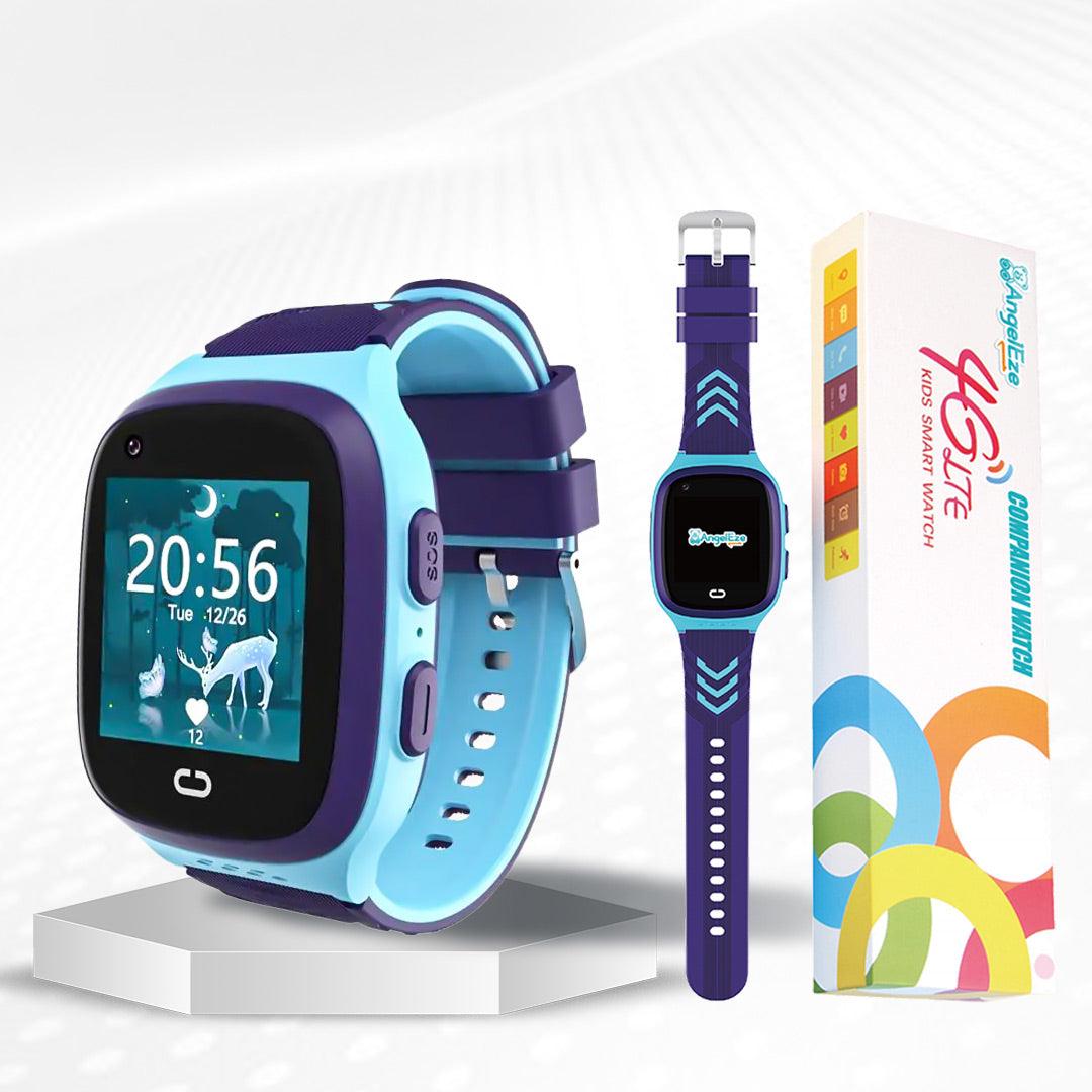 Kids 4G LTE Smart Companion Watch - GPS Location Tracking and Video Calling - IP67 Water Resistant Watch for Kids - AngelEze