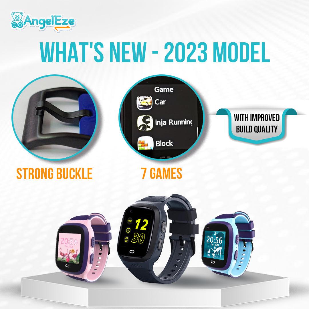 Kids 4G LTE Smart Companion Watch - GPS Location Tracking and Video Calling - IP67 Water Resistant Watch for Kids - AngelEze
