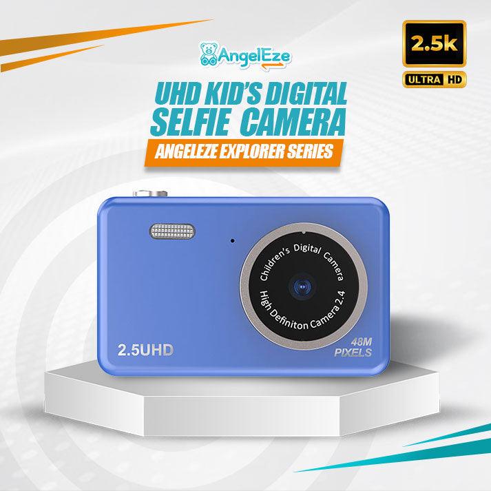 Kids 2.5 UHD Camera - 48MP - 32 GB SD Card - Dual Camera - LCD Screen - Photo and Video - Great Gift - AngelEze