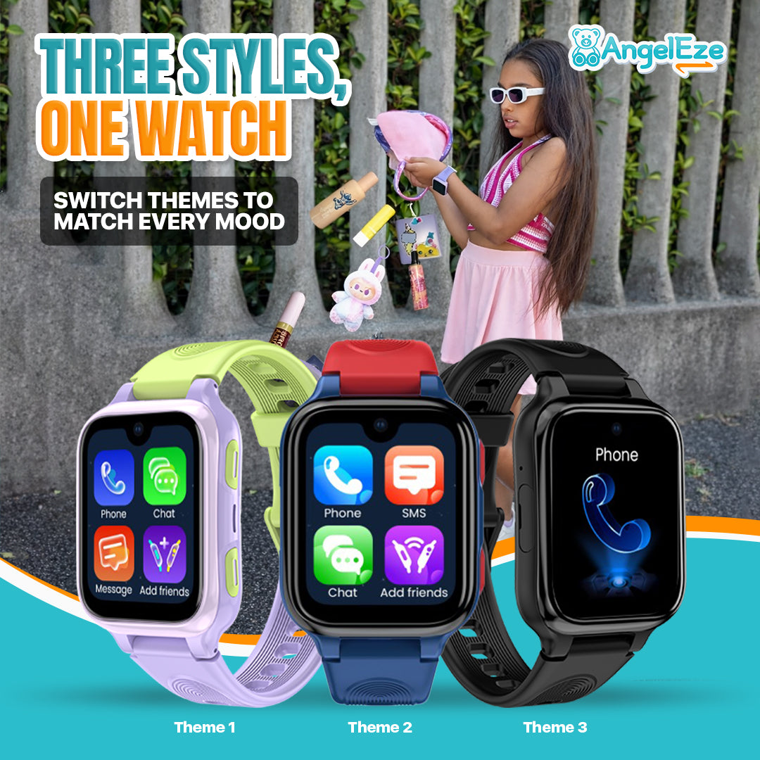 AI Learning 4G Kids Smart Watch - AMOLED Display, Parental Control, SOS, GPS Location and Video Calling (Model - K9)