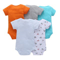 100% Cotton Baby Bodysuit - (5 Piece Romper Set) - AngelEze