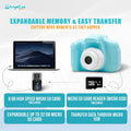 Upgraded 2022 Cute Full HD Kids Camera with LCD Screen - Video and Photo - Free SD Card - AngelEze