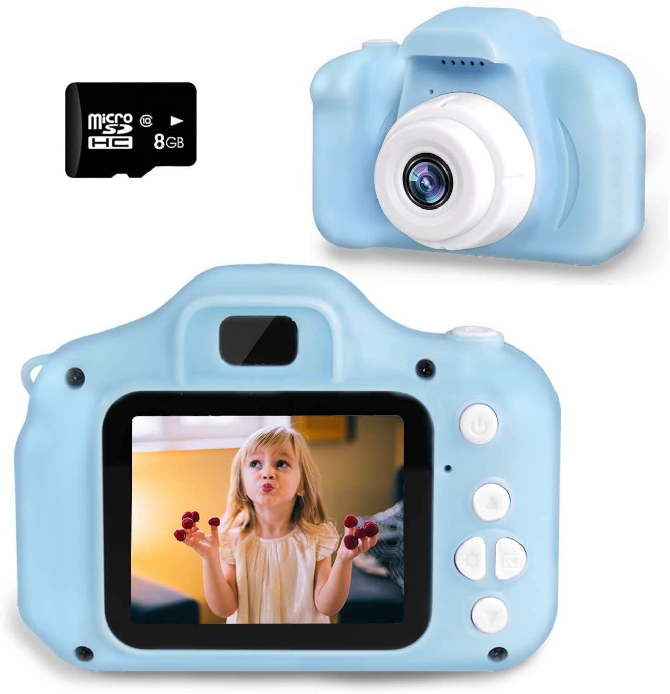 Upgraded 2022 Cute Full HD Kids Camera with LCD Screen - Video and Photo - Free SD Card - AngelEze