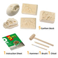 Exciting Dinosaur Excavation Kit for Kids - 5 Skeletons to Dig - AngelEze