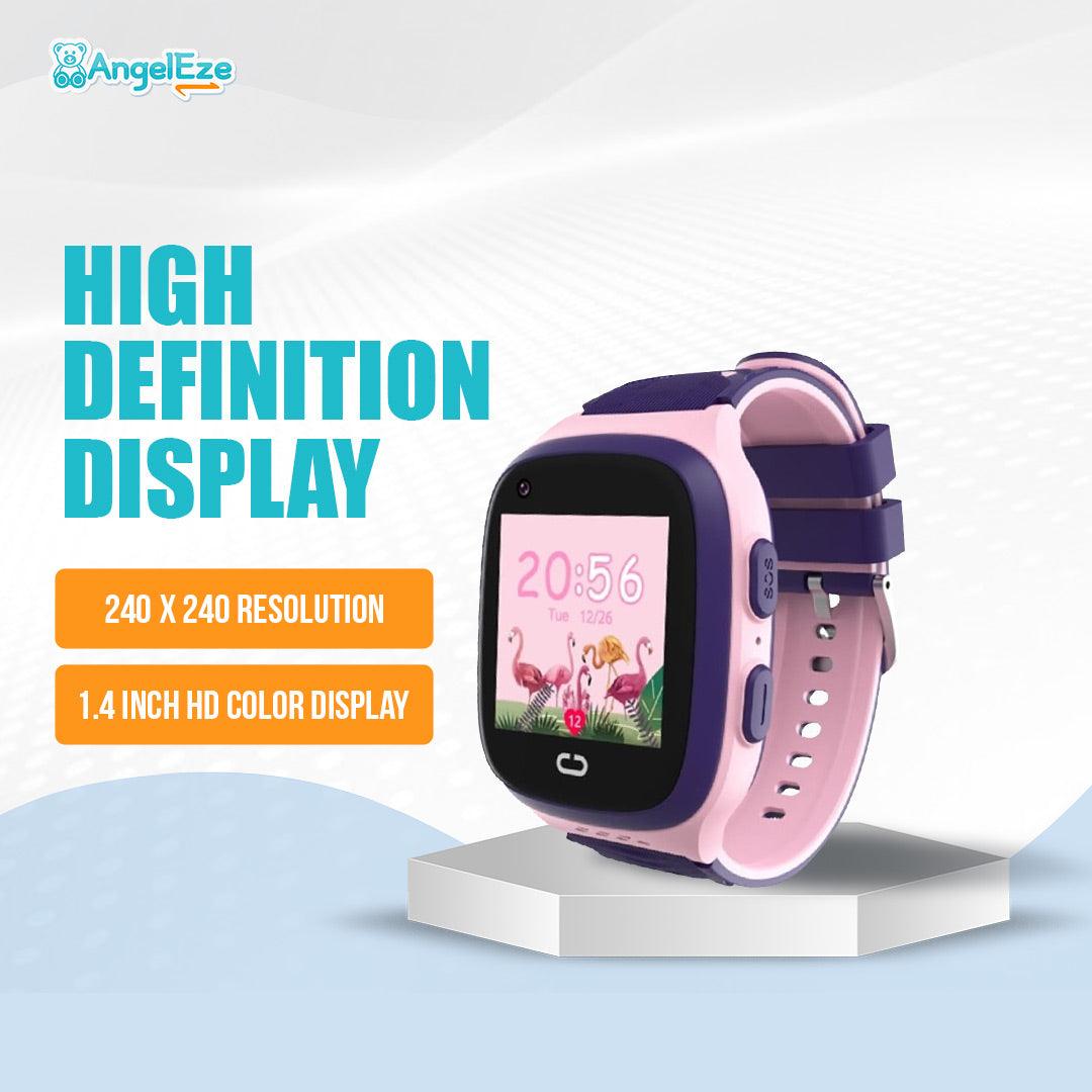 Kids 4G LTE Smart Companion Watch - Video Calling and GPS Location Tracking - Waterproof Watch for Kids - AngelEze