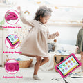 PRITOM Kids Tablet, 8 inch HD IPS Screen, Android 10, Parental Control, Quad Core Processor, 2GB RAM, 32GB ROM,  2MP + 8MP Dual Camera, with Kids-Tablet Case - AngelEze